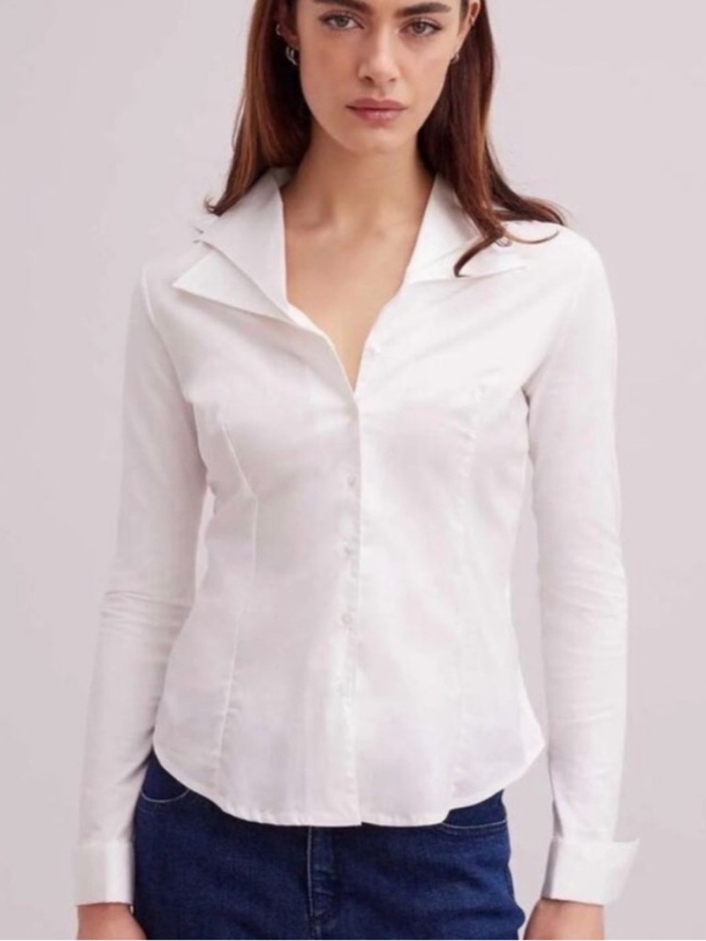 Anne Fontaine Christie Double Collar blouse size 40 - Picture 6 of 6